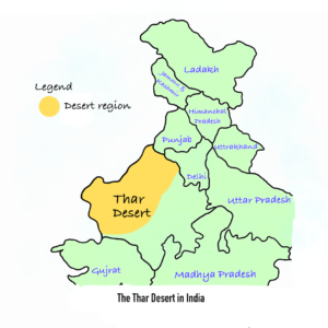 Deserts of India Map, Features of Thar Desert & Cold Desert of India_4.1