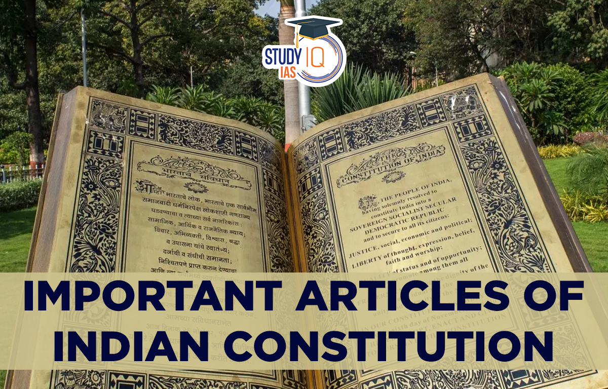 Important Articles of Indian Constitution