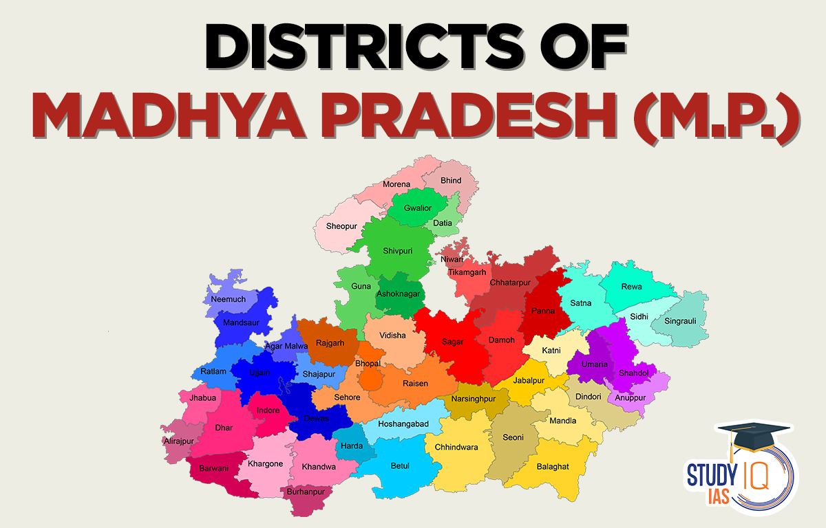 Districts of MP List, Name, Importance, Madhya Pradesh Map