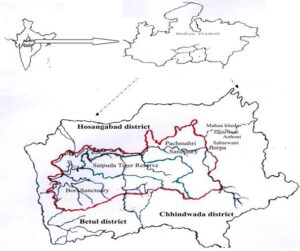 Pachmarhi Biosphere Reserve map