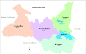 Parambikulam Tiger Reserve map