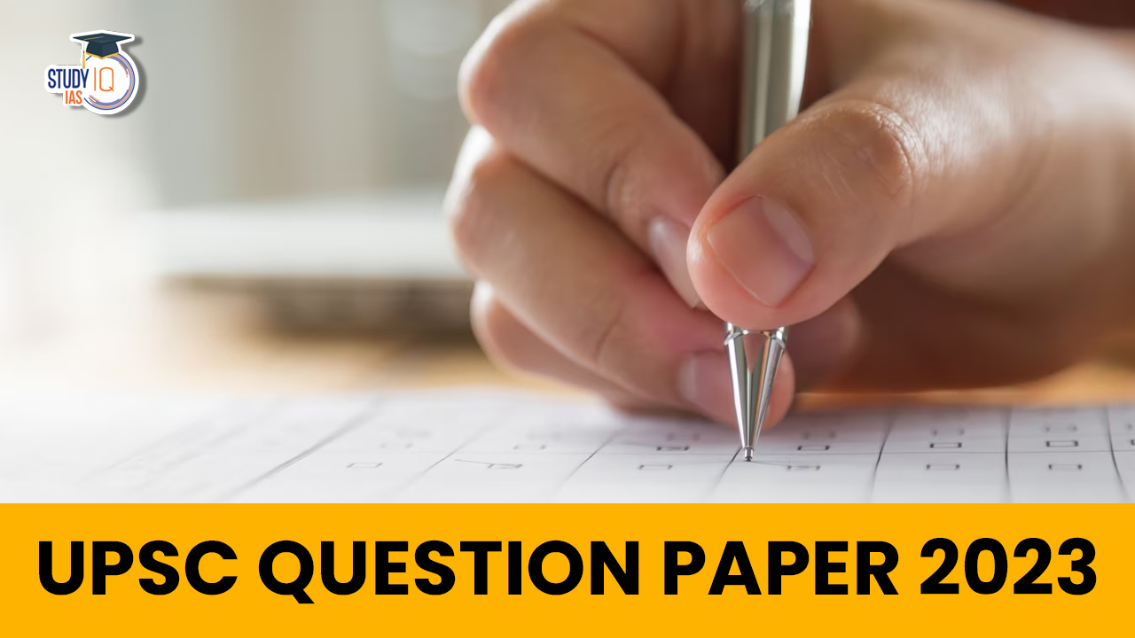 UPSC Question Paper 2023