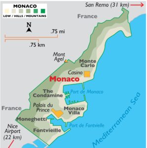 Monaco map