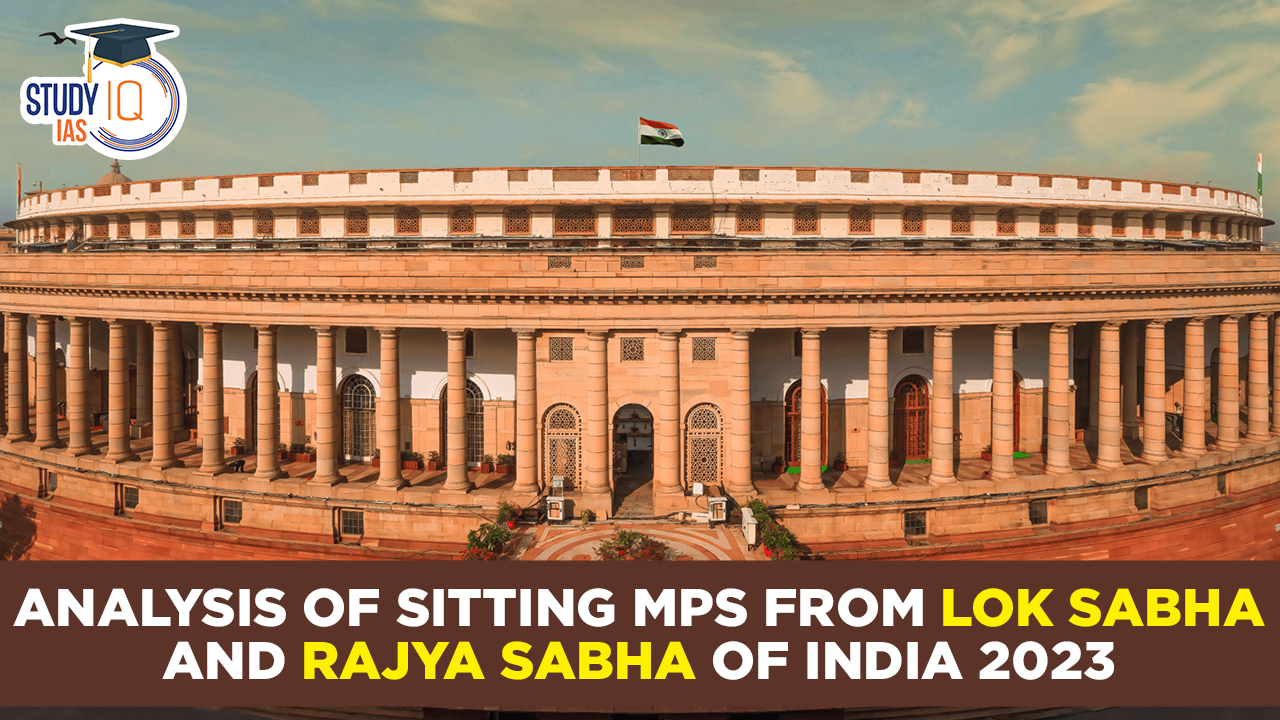 Analysis of Sitting MPs from Lok Sabha and Rajya Sabha of India 2023