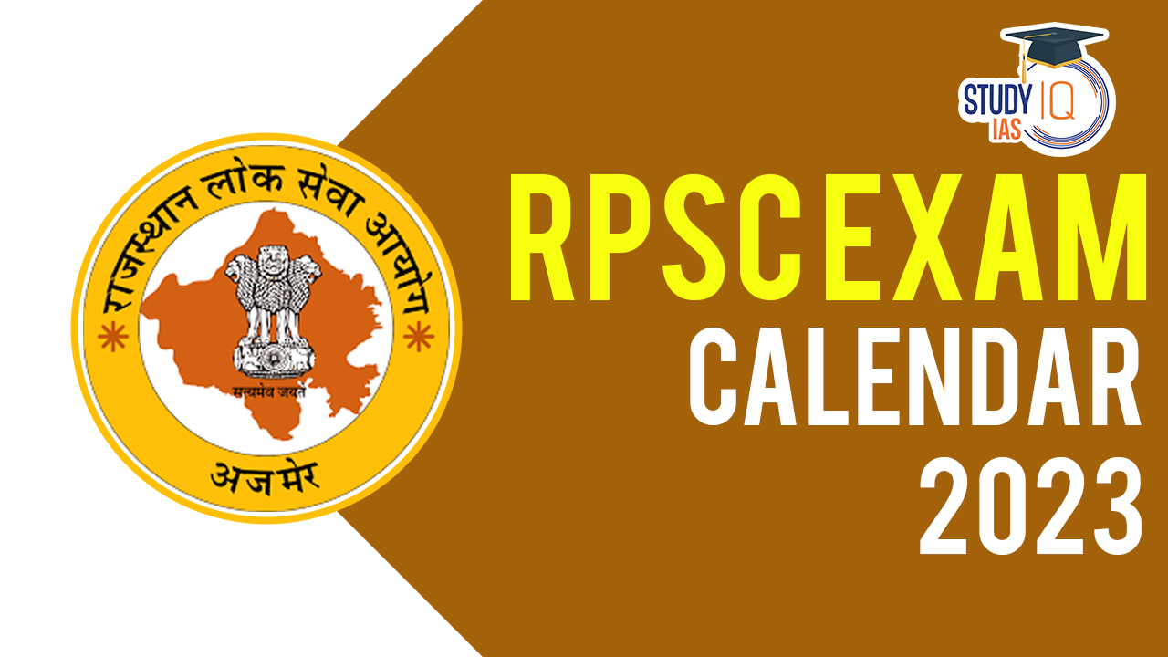 RPSC Exam Calendar 2023