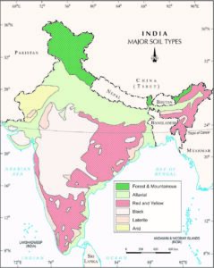 major soil types map