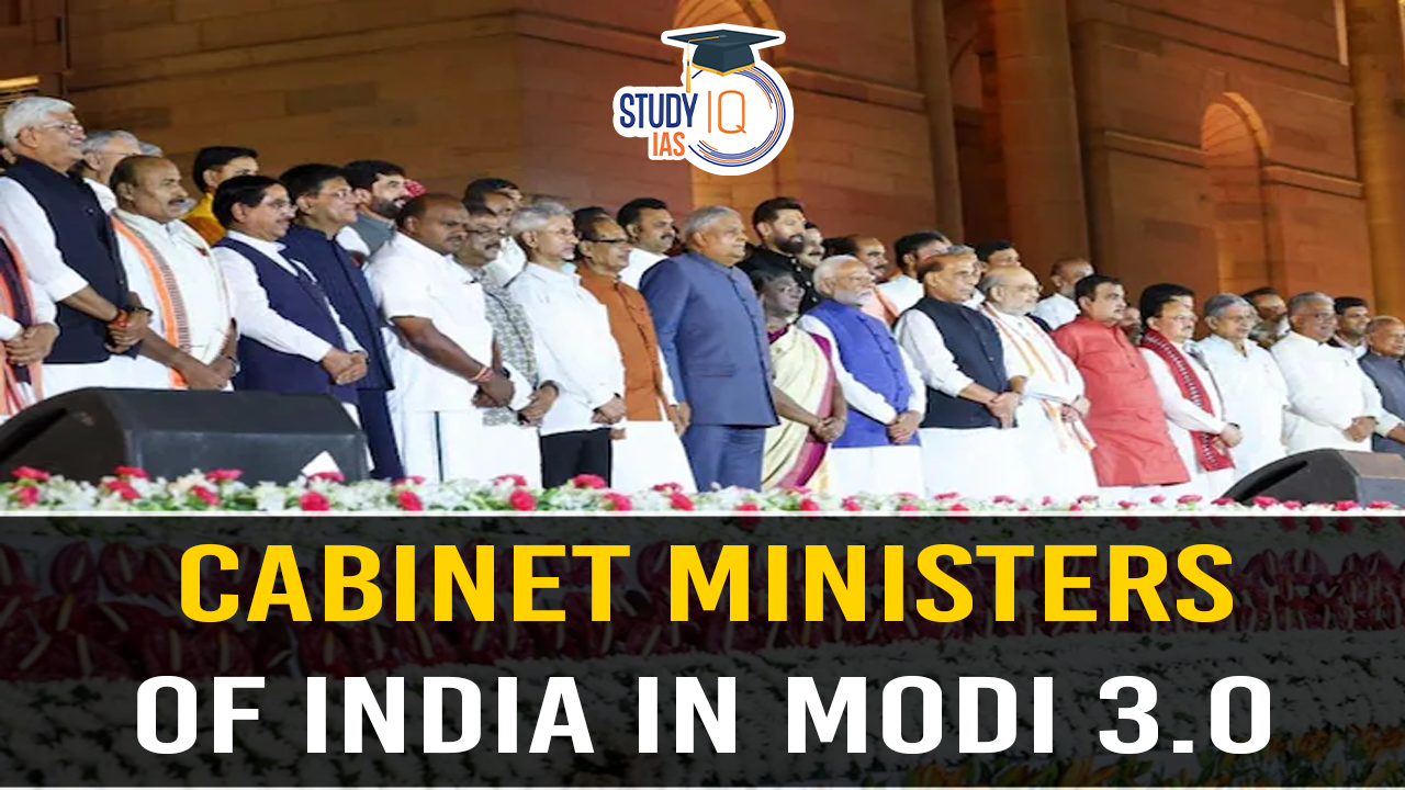 Cabinet Ministers of India in Modi 3.0