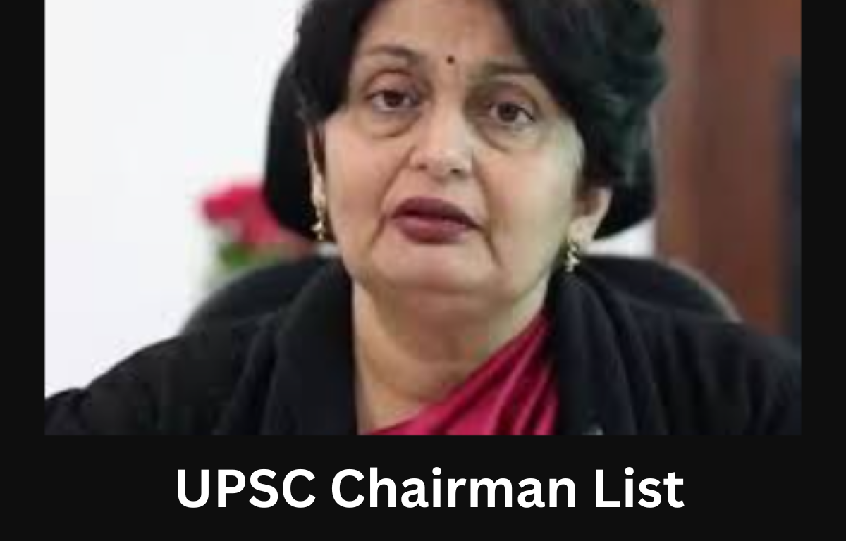 upsc chairman list