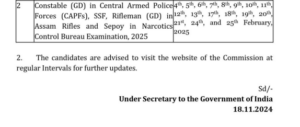 SSC GD Constable Notification 2025 Out for 39481 Vacancies at ssc.gov.in_4.1