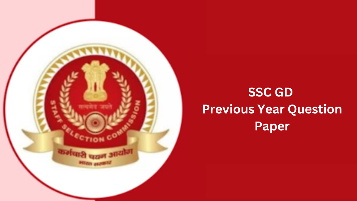 SSC GD Previous Year Question Paper