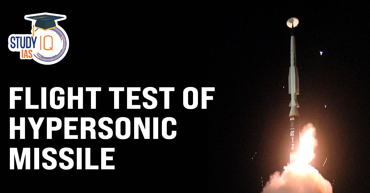 Flight test of hypersonic missile (blog)