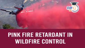 Pink Fire Retardant in Wildfire Control