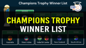 Champions Trophy Winner List